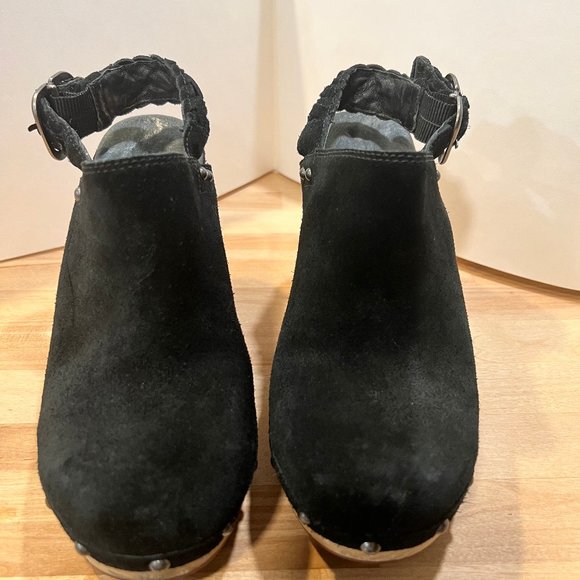 UGG Uggs Sling back clog Black suede 8m - Picture 6 of 6